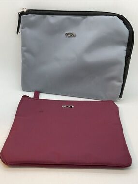 Tumi Purple and Pink Travel Pouch